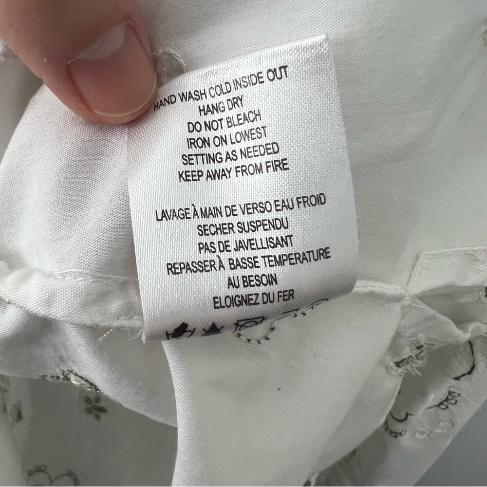 Samuel Dong Floral Embroidered Top Y2K - Picture 5 of 7
